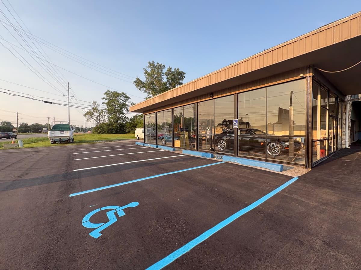 Commercial Parking Lot — Sealcoat & Line Striping — photo 3